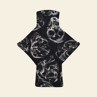 Smoke Skulls Cotton Single Light Flow Day Pad - Tree Hugger Cloth Pads