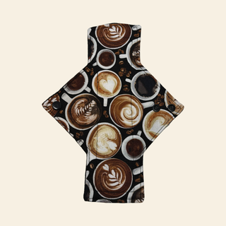 Coffee Cotton Single Light Flow Day Pad - Tree Hugger Cloth Pads