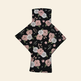 Glitter Rose Cotton Single Light Flow Day Pad - Tree Hugger Cloth Pads