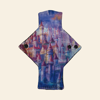 Fairytale Castle Cotton Single Light Flow Day Pad - Tree Hugger Cloth Pads