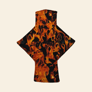 Flames Cotton Single Light Flow Day Pad - Tree Hugger Cloth Pads