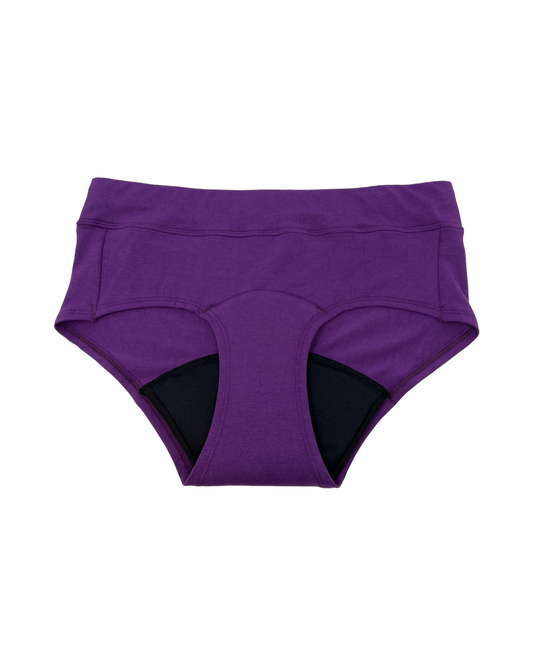 “Game Changer" Period Underwear - Mid-Rise -Grape