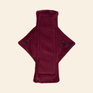 Burgundy Minky Heavy Flow Day Pad - Tree Hugger Cloth Pads