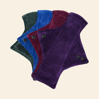 Original Dark Bamboo Light Flow Day Pads x4 - Tree Hugger Cloth Pads