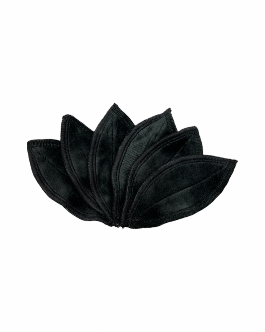 Leaf Pad Boosters -Black Bamboo Velour