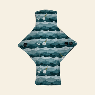 Narwhal Cotton Single Heavy Flow Day Pad - Tree Hugger Cloth Pads