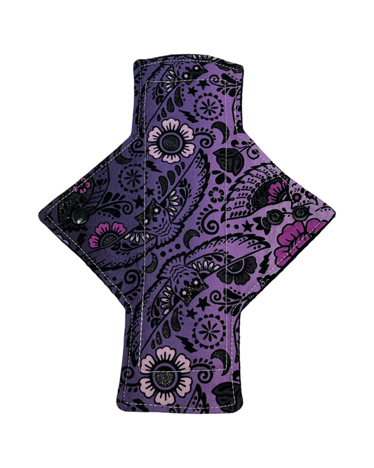 Purple Owls Cotton Single Heavy Flow Day Pad