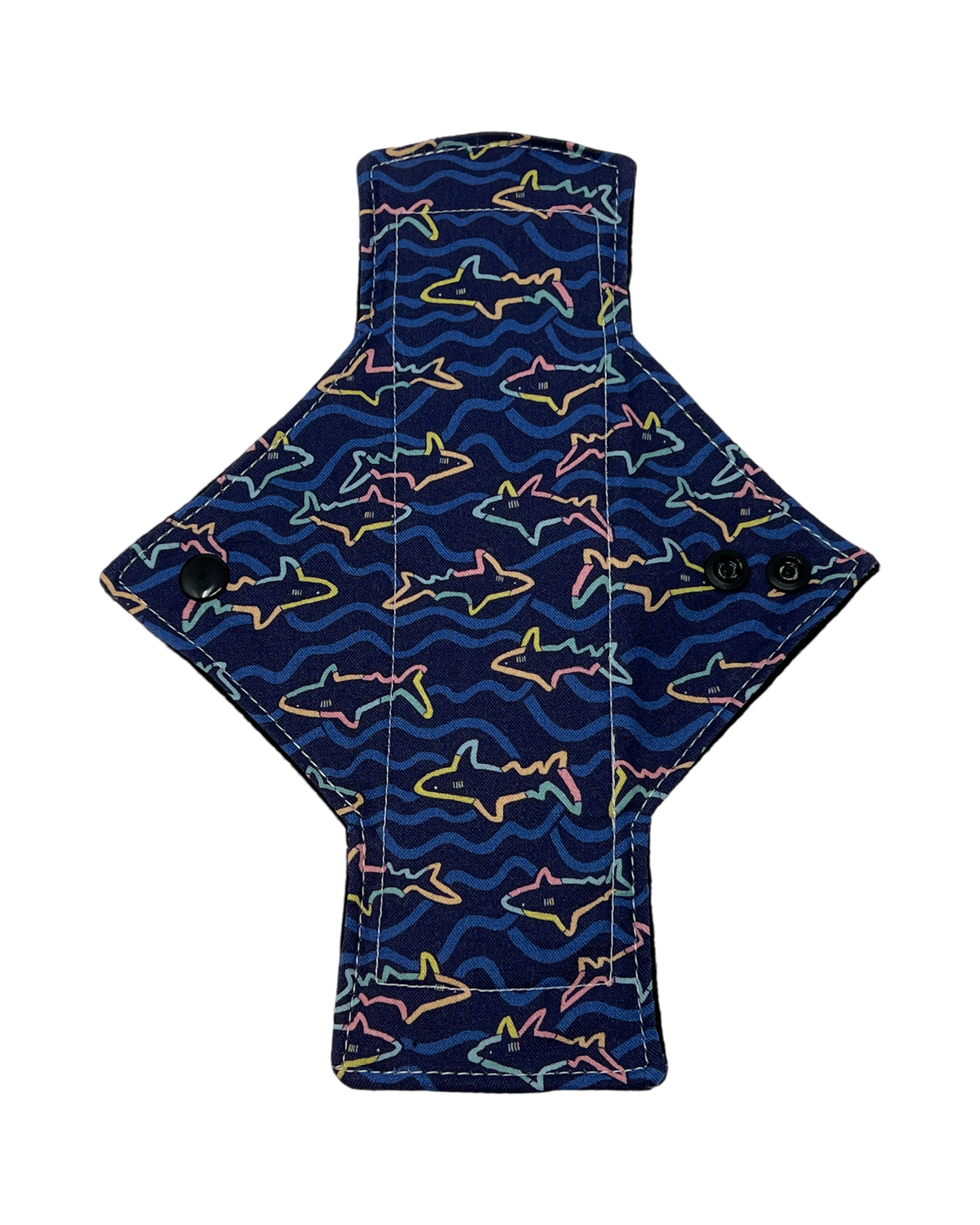 Shark Outlines Cotton Single Light Flow Day Pad