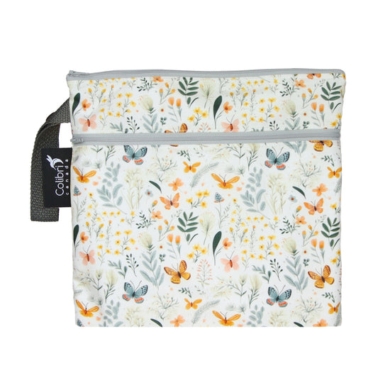 **NEW** Colibri Butterfly Garden Dual Pocket Square Wet Bag