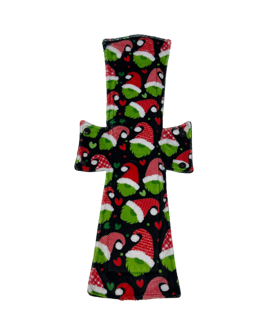 Grinchy Gnomes Minky Single Super Night/Postpartum Pad 16.5"