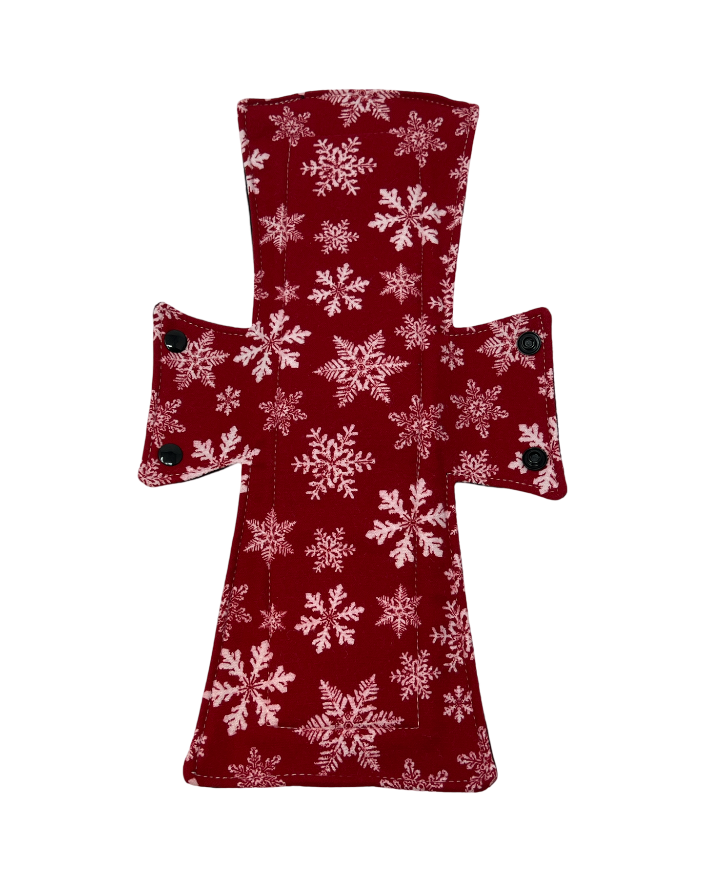 Flannel Red Snowflakes Limited Edition Cotton Single Night/Postpartum Pad