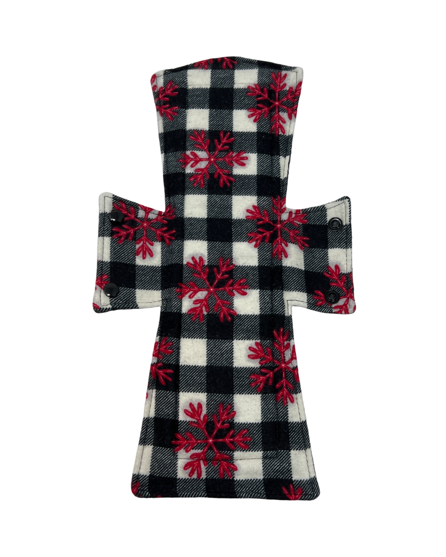 Flannel Black & White Plaid Limited Edition Cotton Single Night/Postpartum Pad