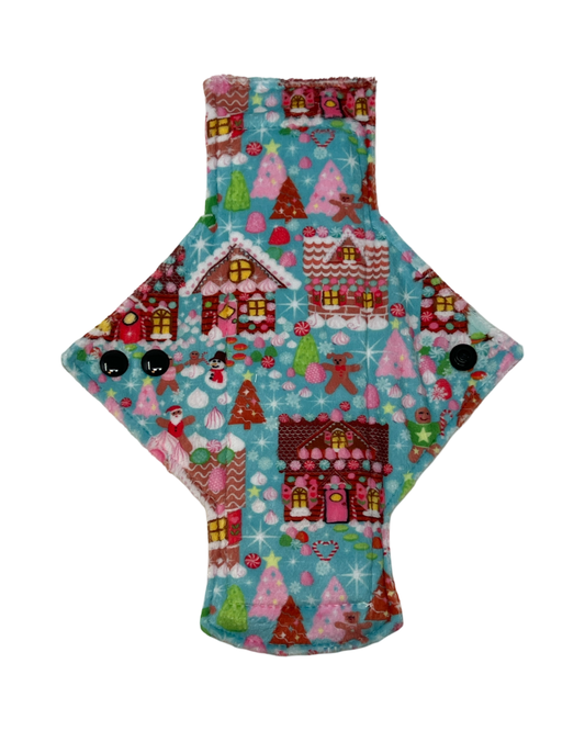 Gingerbread Houses Limited Edition Minky Single Heavy Flow Day Pad