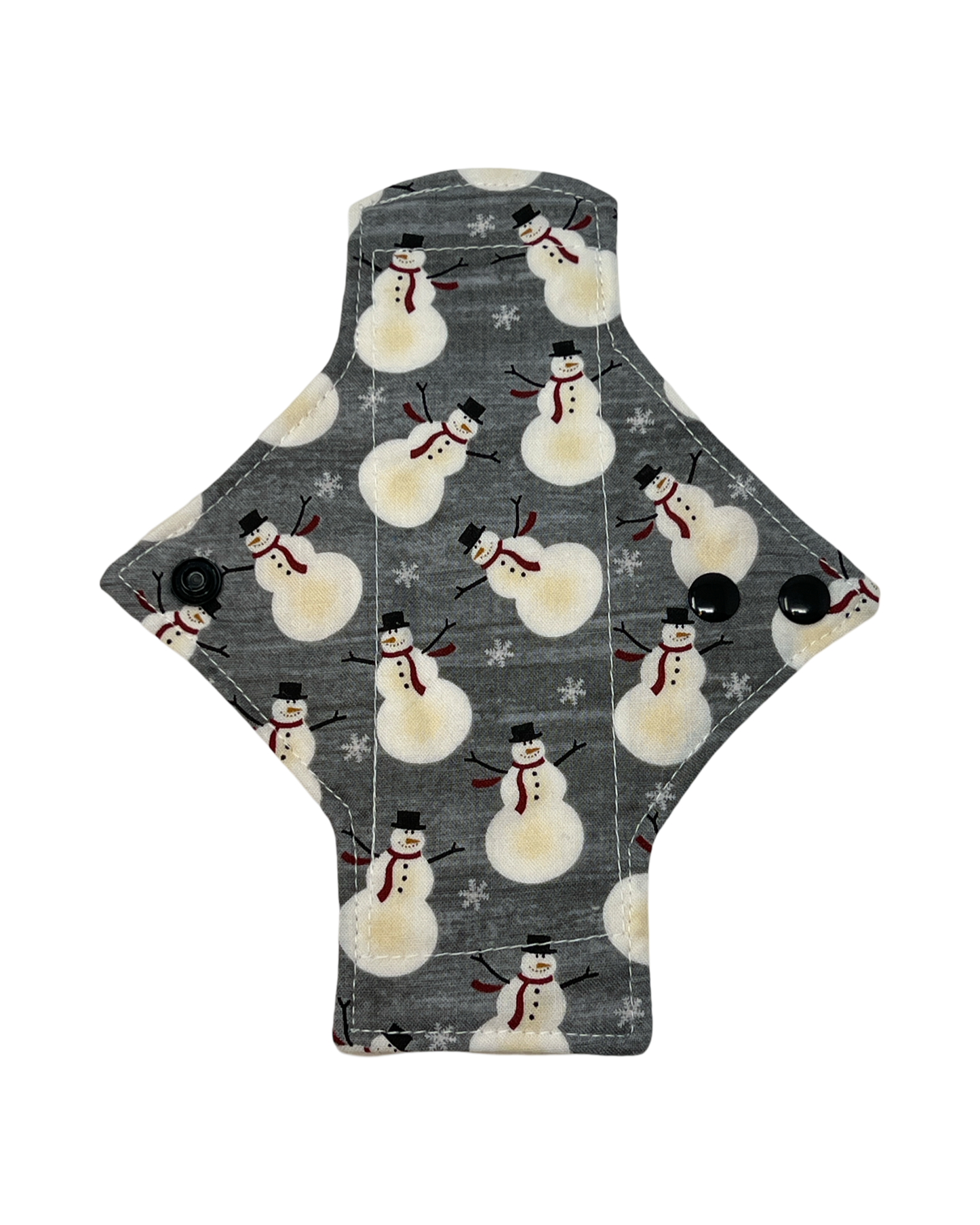 Grey Snowmen Cotton Single Pantyliner