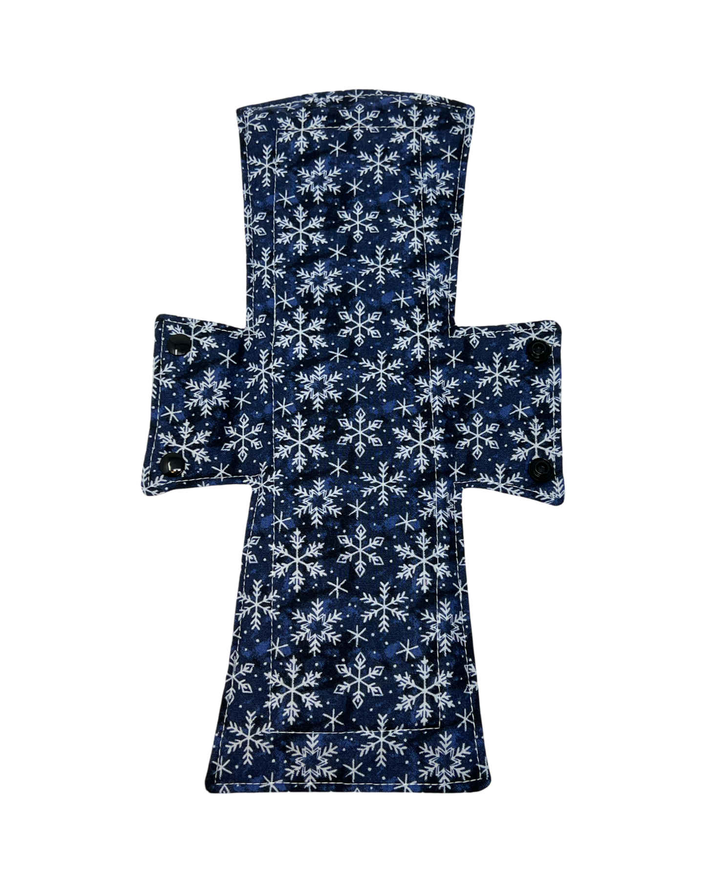 Navy Snowflakes Limited Edition Cotton Single Night/Postpartum Pad