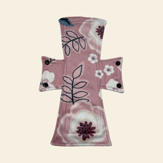 Rose Pink Floral Minky Single Night/Postpartum Pad