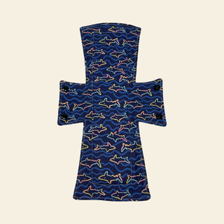 Shark Outlines Cotton Single Night/Postpartum Pad