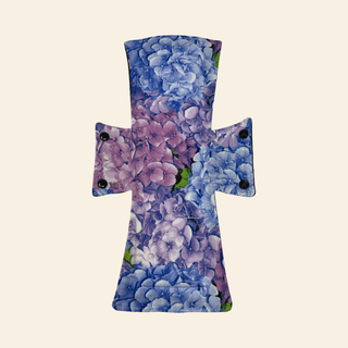 Purple Hydrangeas Cotton Single Night/Postpartum Pad