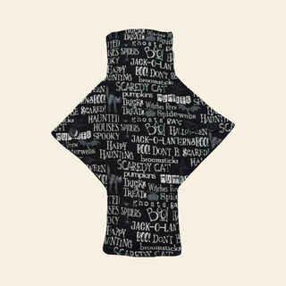 Halloween Words Cotton Single Heavy Flow Day Pad