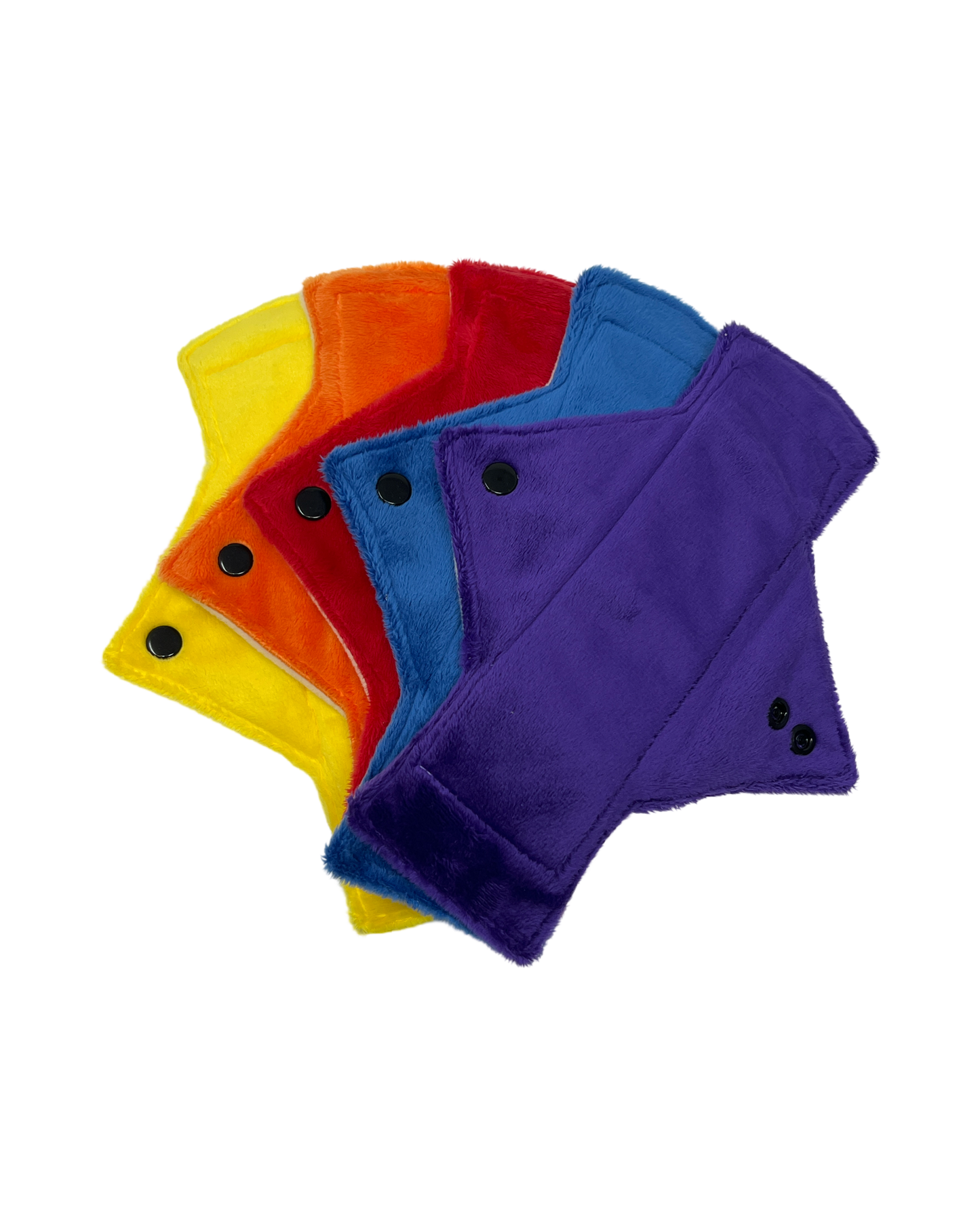 Rainbow Solid Minky Heavy Day Pad Set of 5