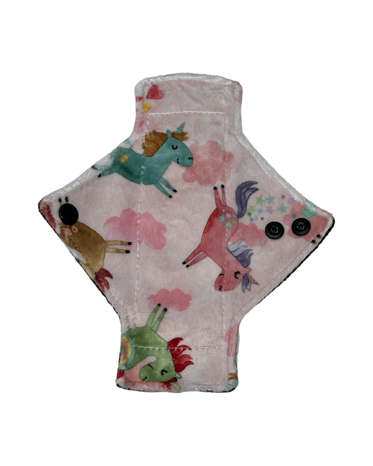 Pink Unicorn Minky Single Pantyliner