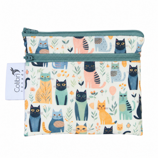 **NEW**Colibri Cats Small Dual Pocket Wet Bag