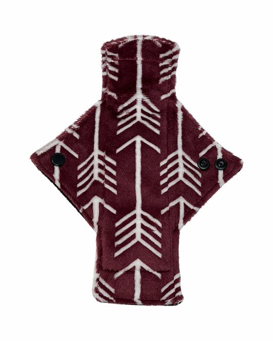 Burgundy Arrow Minky Heavy Flow Day Pad