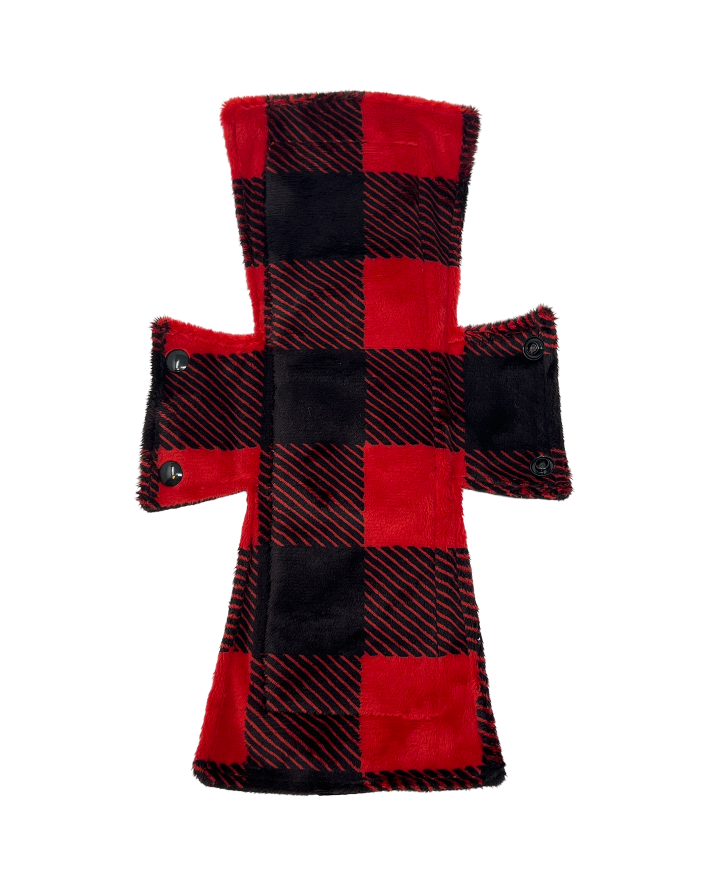 Red Plaid Minky Single Night/Postpartum Pad