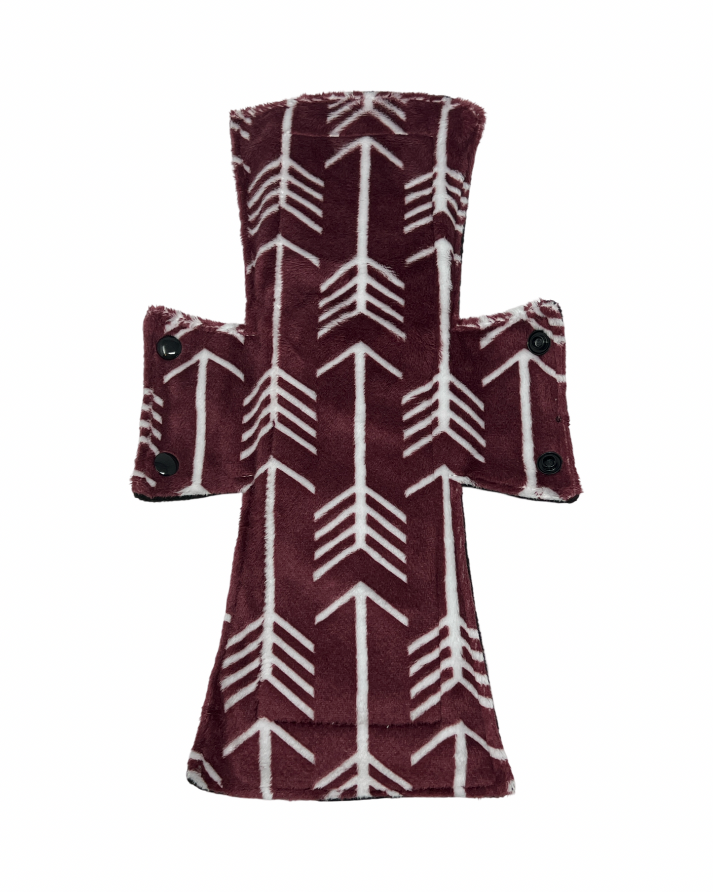 Burgundy Arrow Minky Single Night/Postpartum Pad