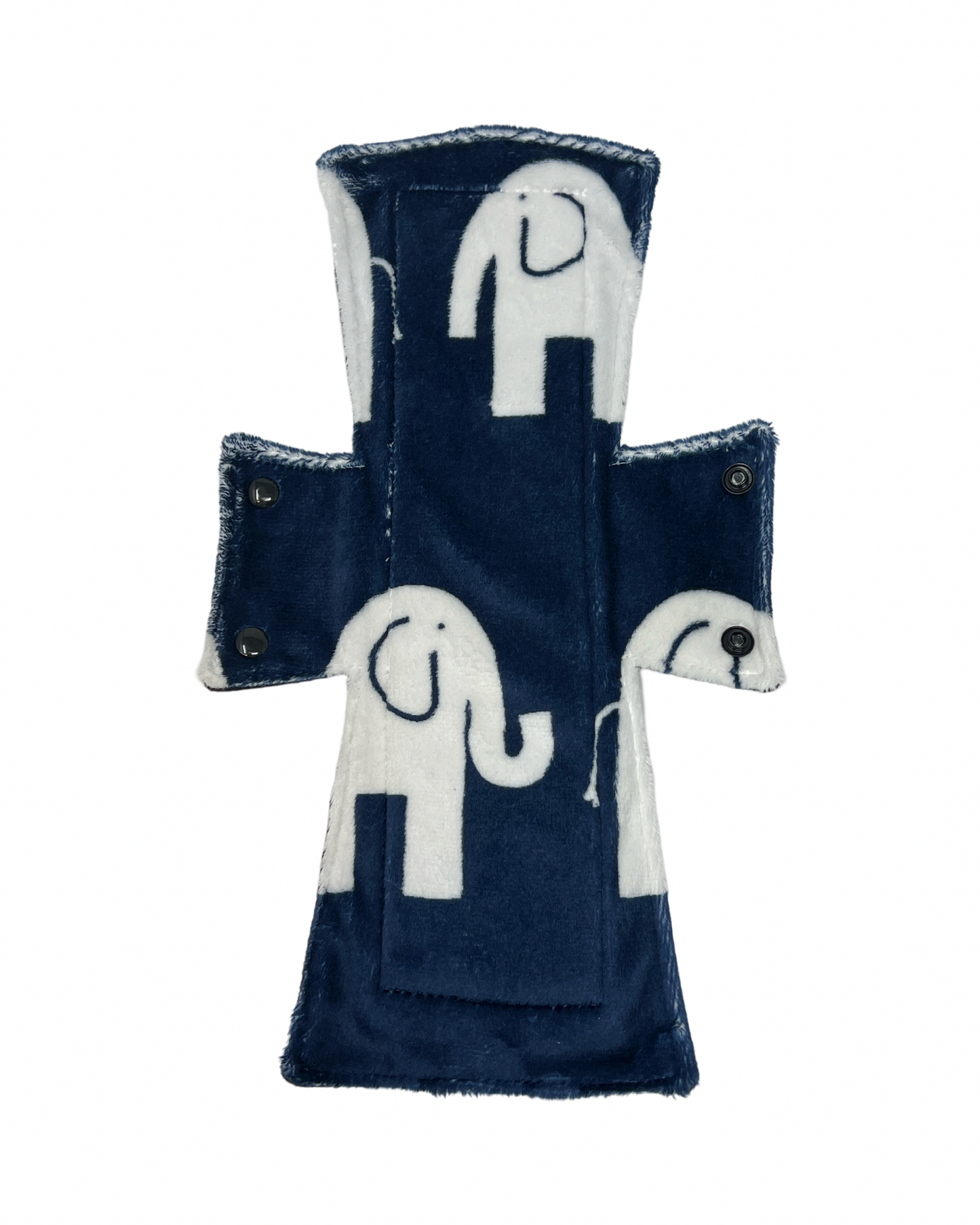 Navy Elephant Minky Single Night/Postpartum Pad