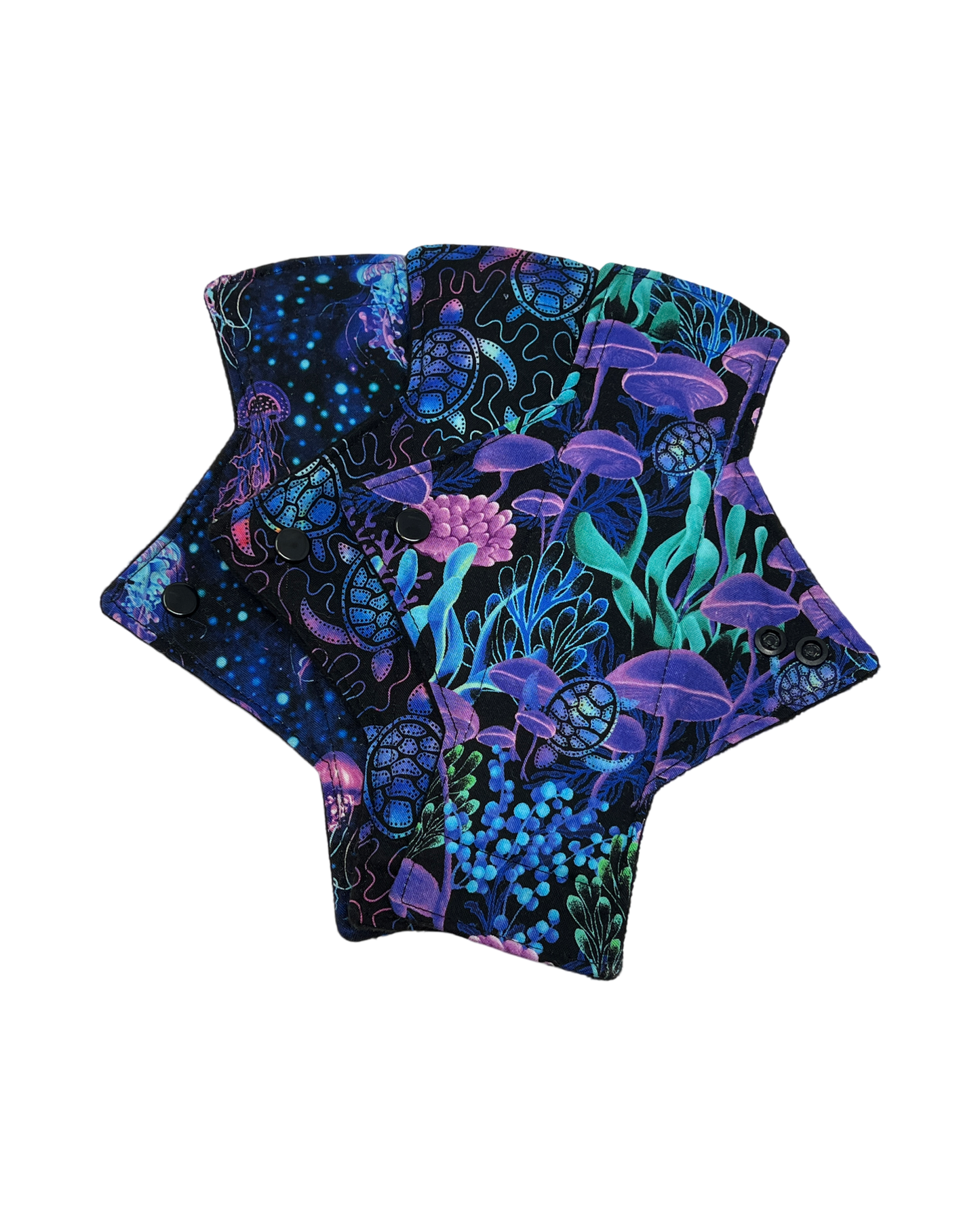 Black Light Cotton Heavy Flow Day Pad Set