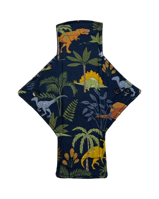 Navy Dinos Cotton Single Heavy Flow Day Pad