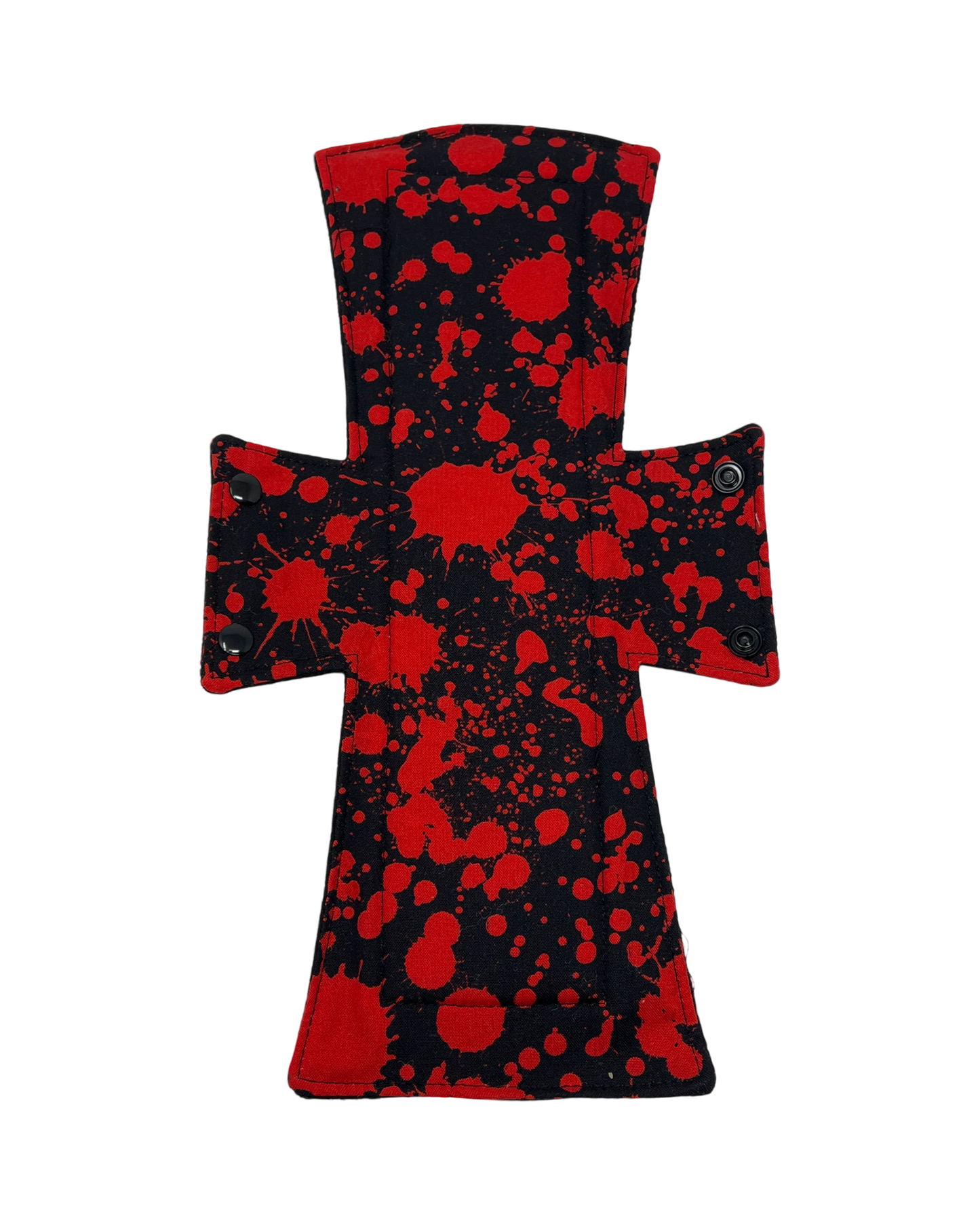 Black Blood Spatter Limited Edition Cotton Single Night/Postpartum Pad