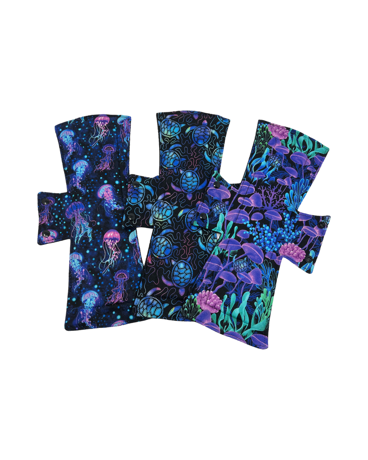 Black Light Cotton Night/Postpartum Pad Set