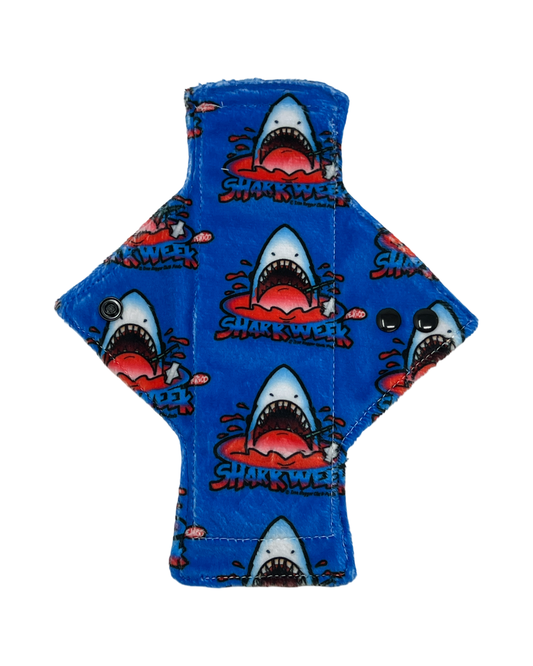 Exclusive Shark Week Minky Single Light Flow Day Pad