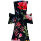 Black Wildflowers Minky Single Night/Postpartum Pad