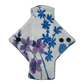 Blue & Purple Flowers Single Minky Pantyliner