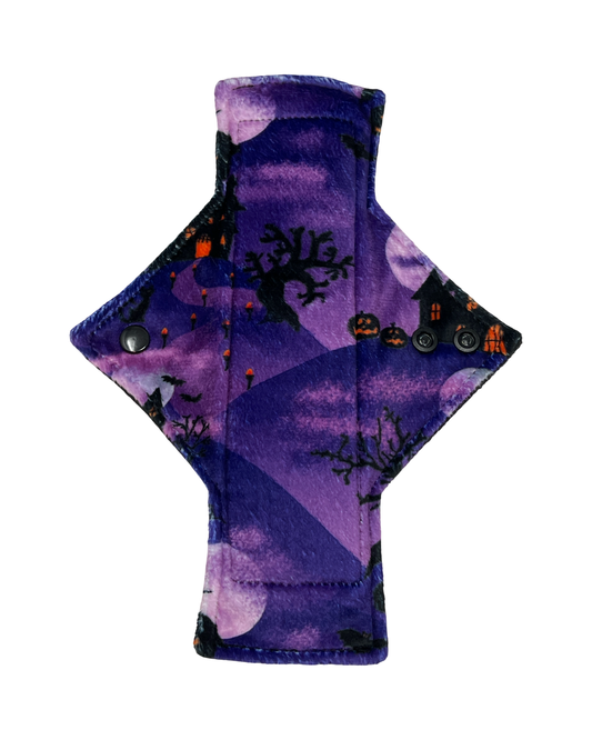 *Discounted* Imperfect placement Spooky Castles Limited Edition Minky Single Heavy Flow Day Pad