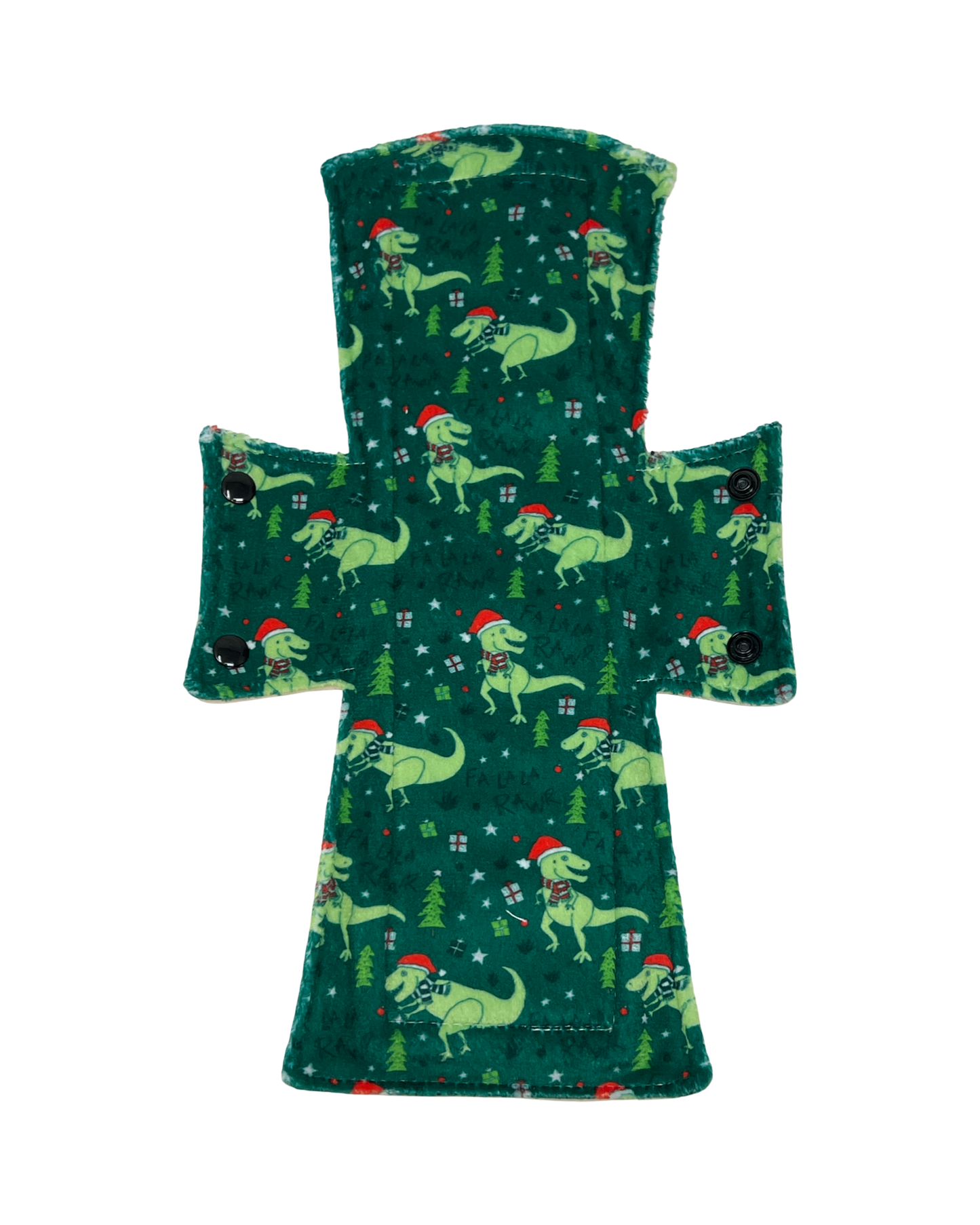 Santa Dinos Minky Single Night/Postpartum Pad