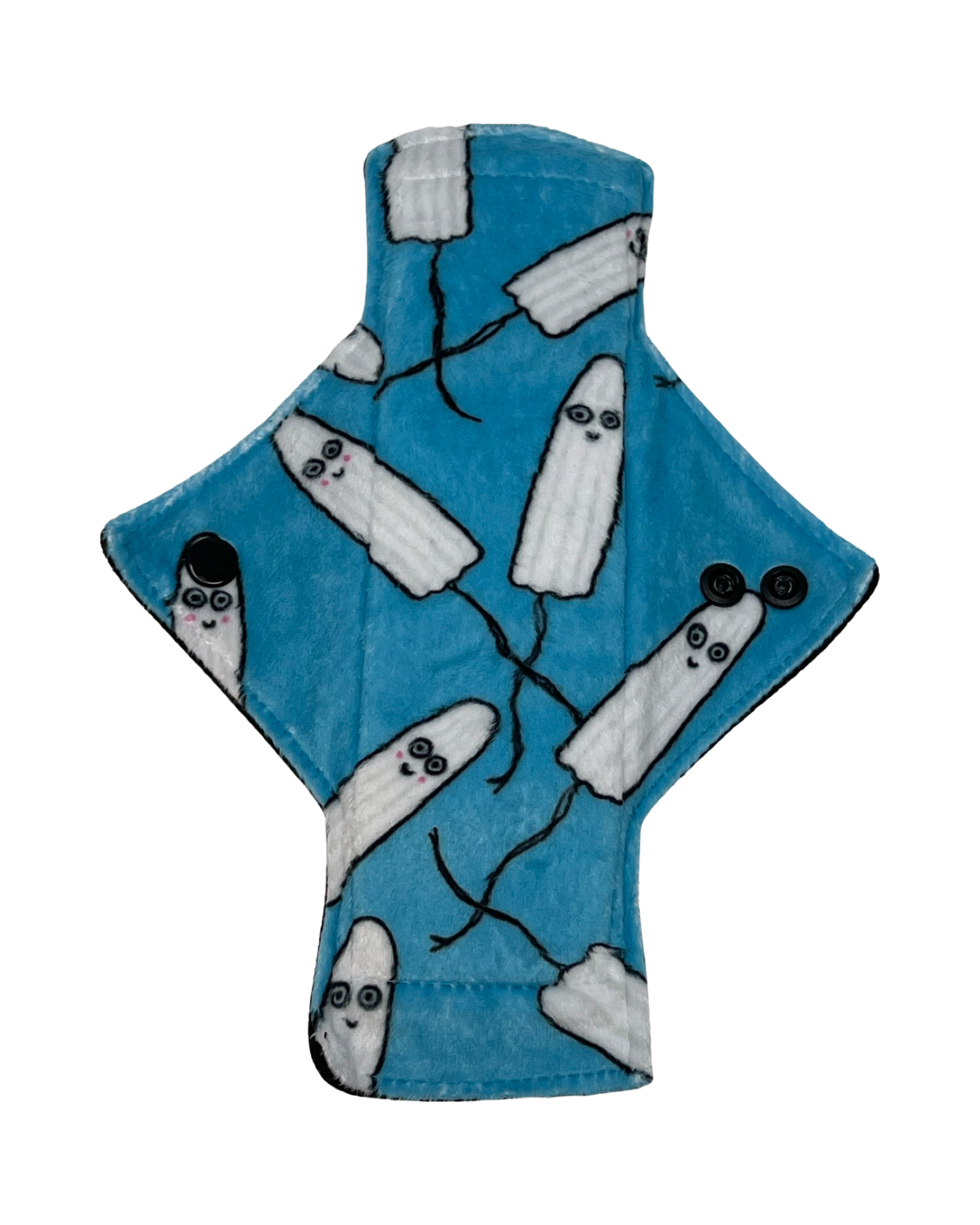 Stash Dash Event 2023 - Backed with Softshell Fleece Tampon Ghosts Limited Edition Minky Single Light Flow Day Pad - Tree Hugger Cloth Pads