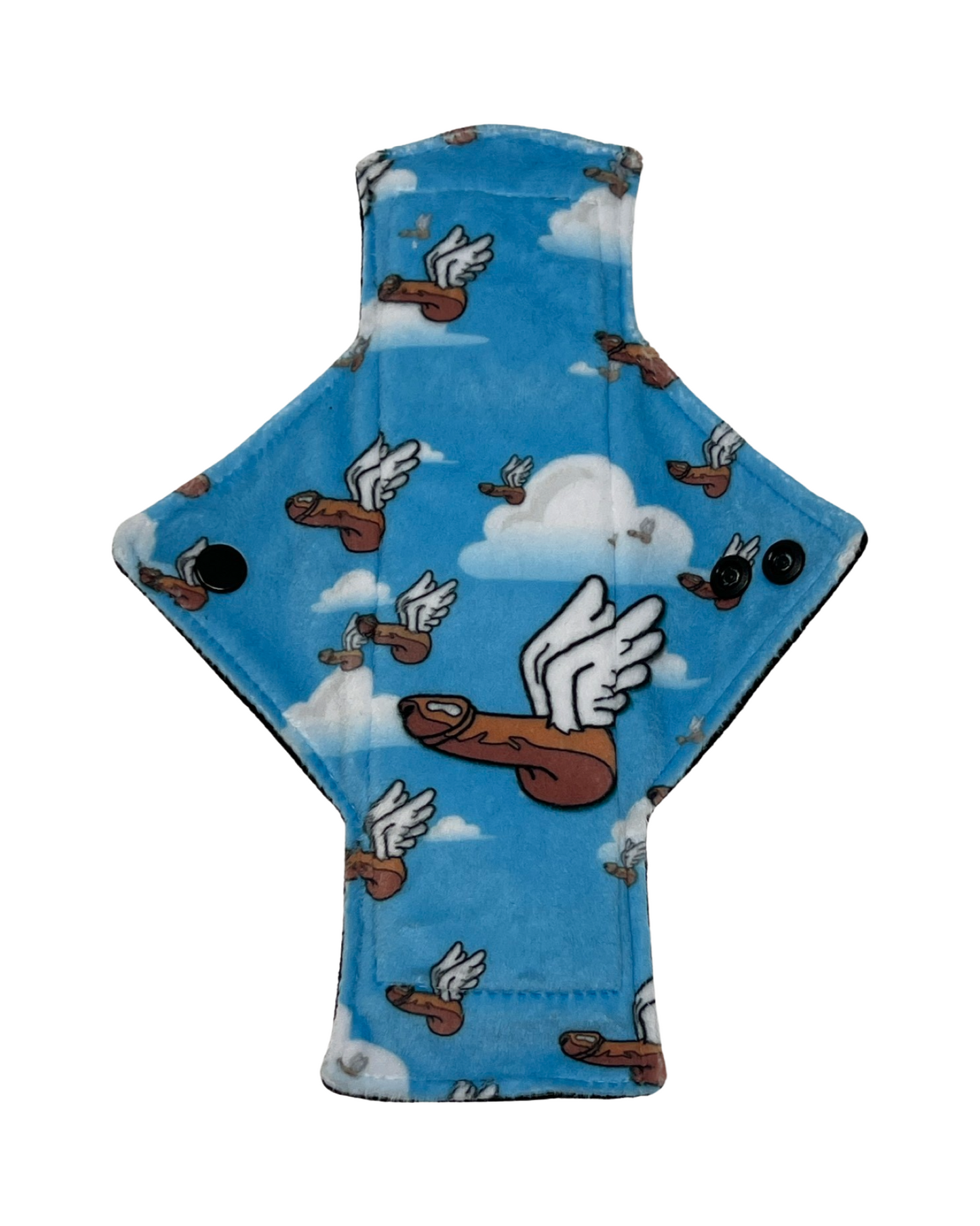 Stash Dash Event 2023 - Backed with Softshell Fleece Flying Pens Limited Edition Minky Single Light Flow Day Pad - Tree Hugger Cloth Pads