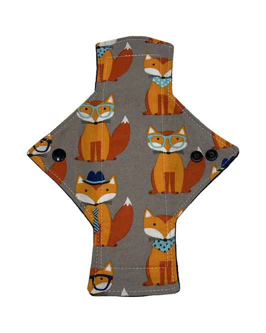 Stash Dash Event 2023 - Backed with Softshell Fleece Foxes Limited Edition Cotton Single Heavy Flow Day Pad - Tree Hugger Cloth Pads