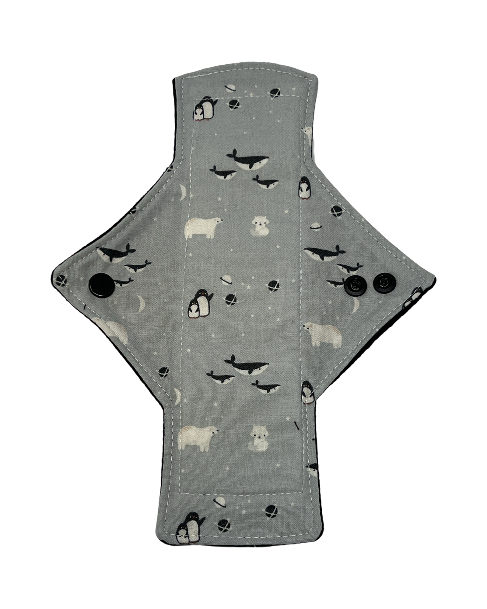 Stash Dash Event 2023 - Backed with Softshell Fleece Polar Opposites Limited Edition Cotton Single Light Flow Day Pad - Tree Hugger Cloth Pads