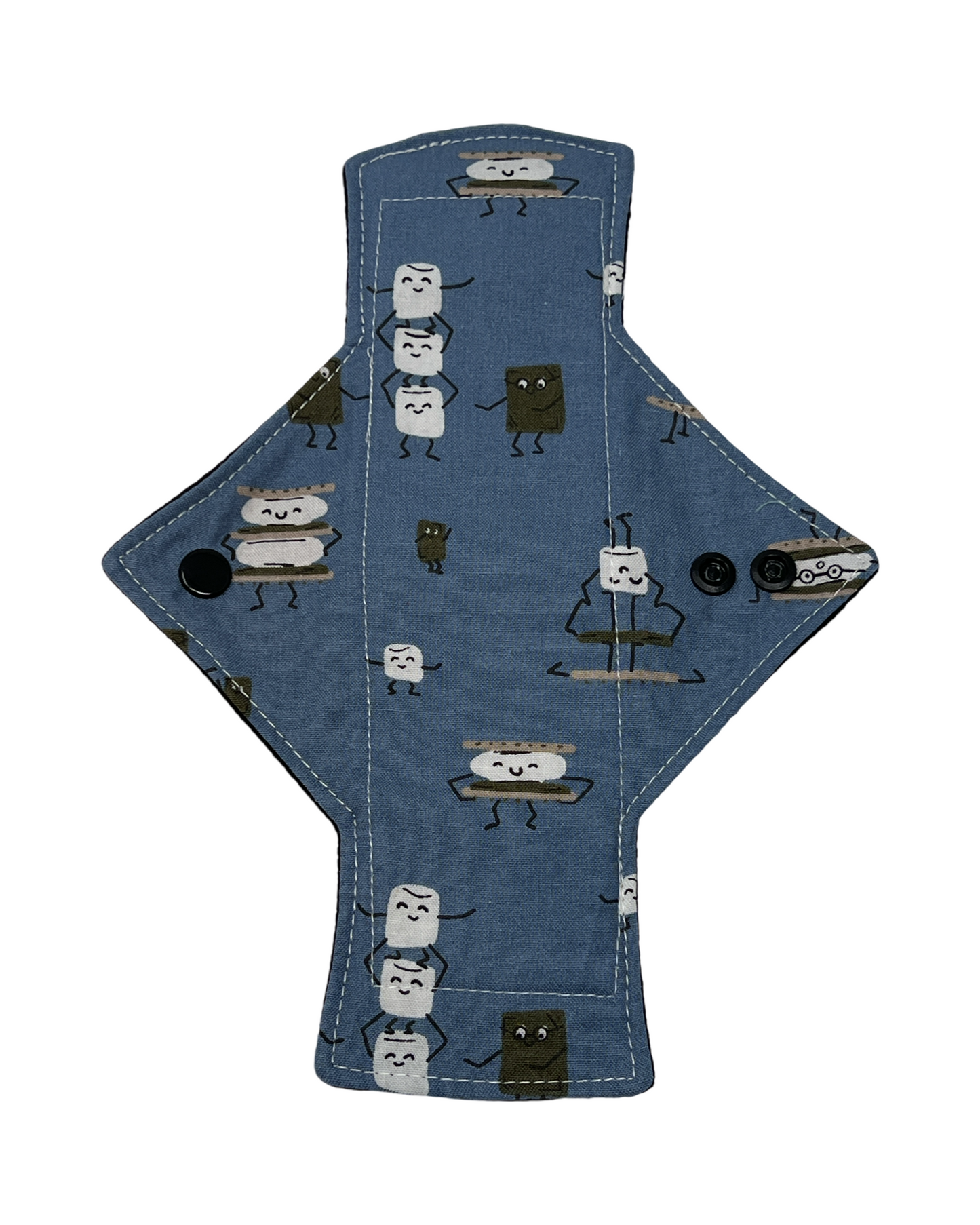 Stash Dash Event 2023 - Backed with Softshell Fleece Smores Limited Edition Cotton Single Light Flow Day Pad - Tree Hugger Cloth Pads