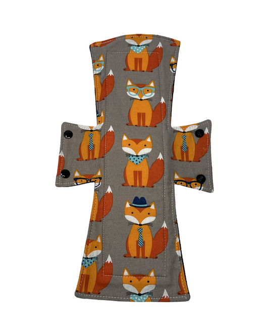 Stash Dash Event 2023 - Backed with Softshell Fleece Foxes Limited Edition Cotton Single Night/Postpartum Pad - Tree Hugger Cloth Pads