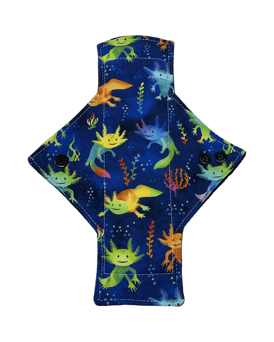 Axolotl Cotton Single Heavy Flow Day Pad - Tree Hugger Cloth Pads