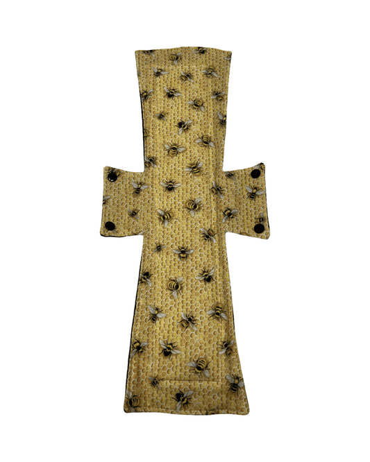 Bee Hive Cotton Single Super Night/Postpartum Pad 16.5" - Tree Hugger Cloth Pads