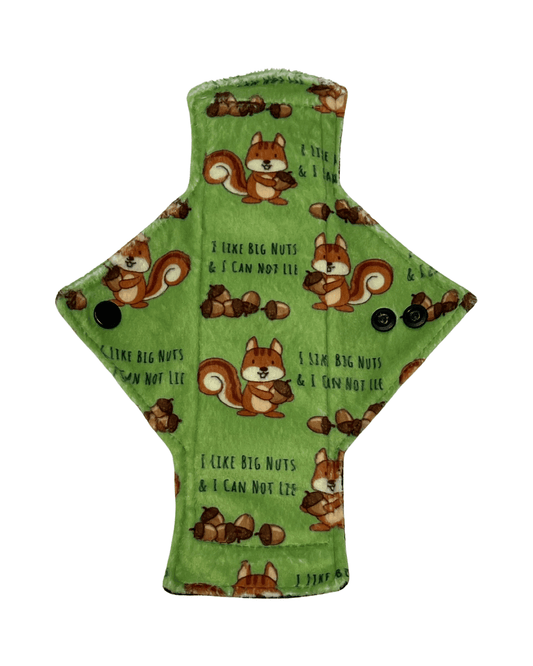 Big Nuts Limited Edition Minky Single Heavy Flow Day Pad - Tree Hugger Cloth Pads