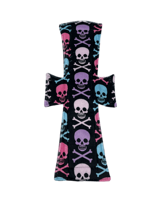 Big Skulls Minky Single Super Night/Postpartum Pad 16.5" - Tree Hugger Cloth Pads