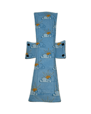 Blue Sky Minky Single Super Night/Postpartum Pad 16.5" - Tree Hugger Cloth Pads